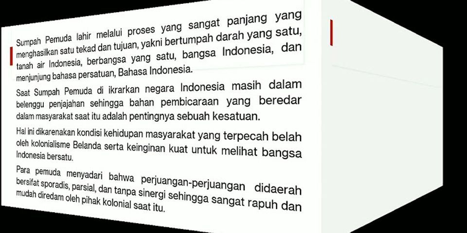 Apa arti penting dari Sumpah Pemuda sebagai usaha untuk mencapai kemerdekaan Indonesia?