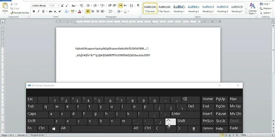Apa kegunaan keyboard pada Microsoft Word