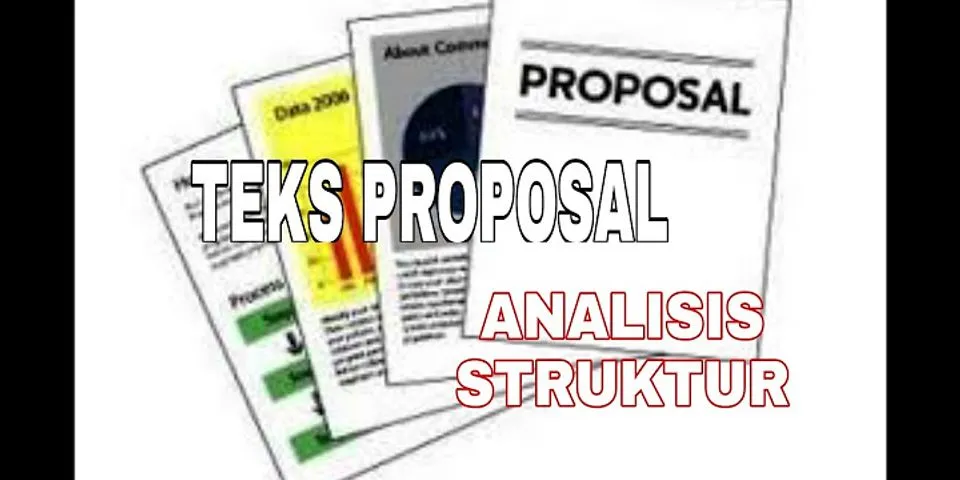 Apa saja struktur proposal penelitian?