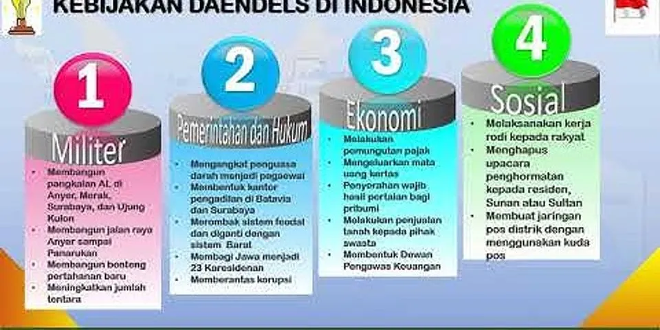 Apa saja yang dilakukan Daendels di Indonesia?