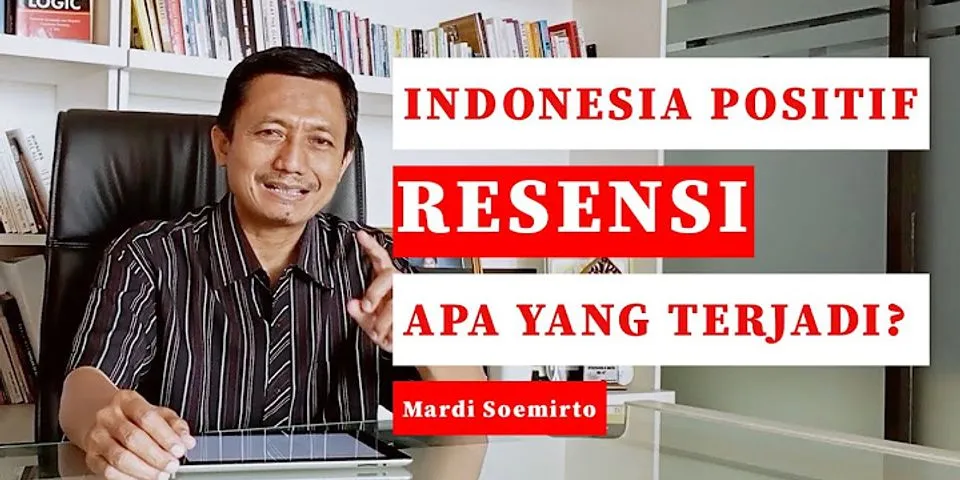 Apa yang terjadi jika resesi di Indonesia