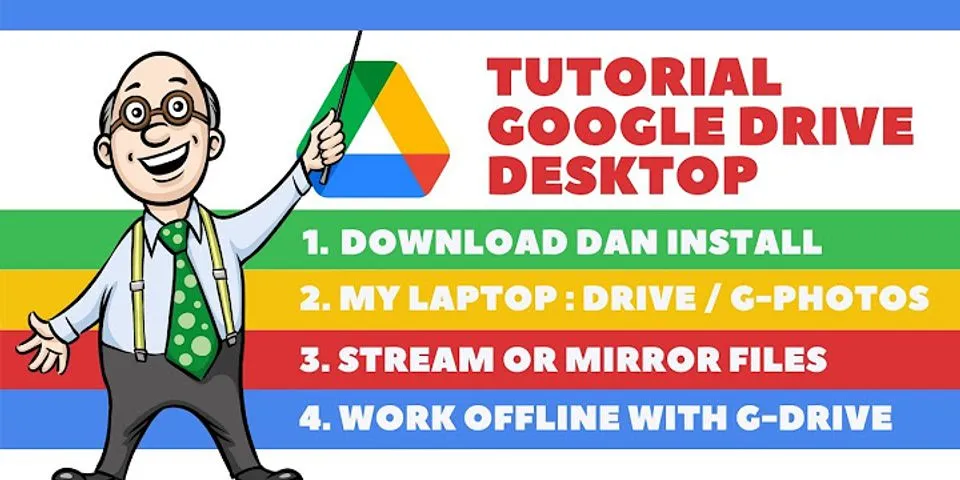 Cara membuat Google Drive di Laptop
