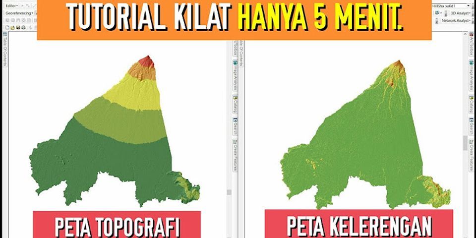 Contoh peta topografi Indonesia
