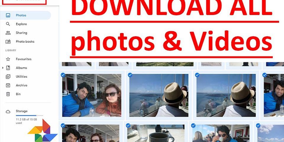 Google photo download for PC