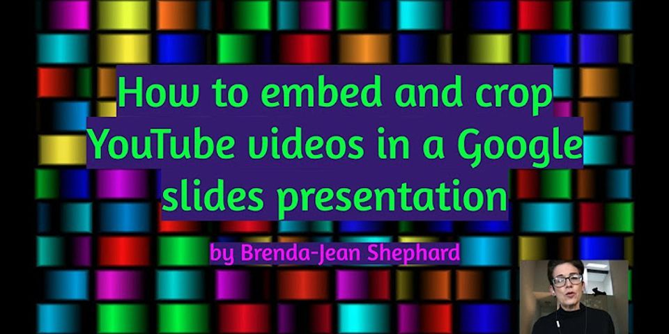 Google Slides crop video dimensions