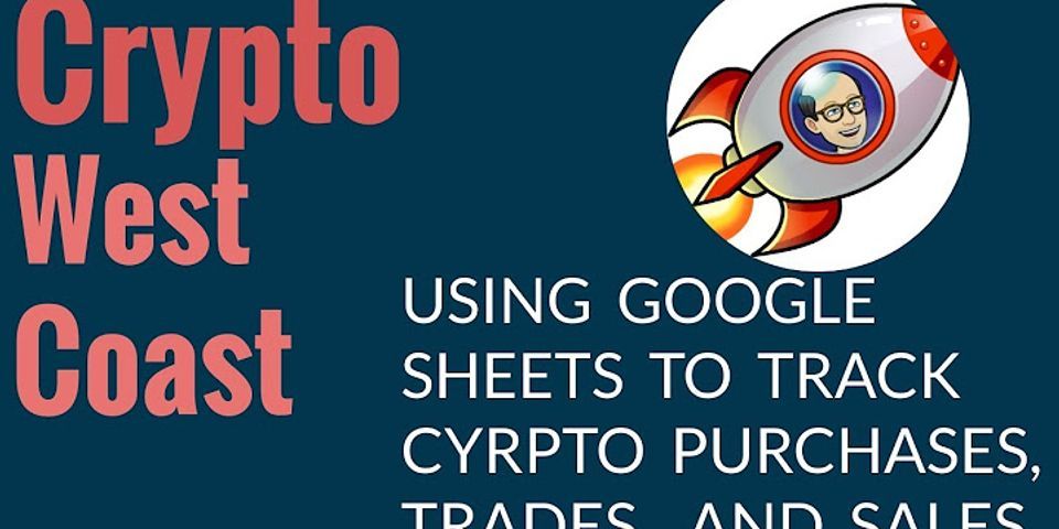 How do I track crypto in Google Sheets?