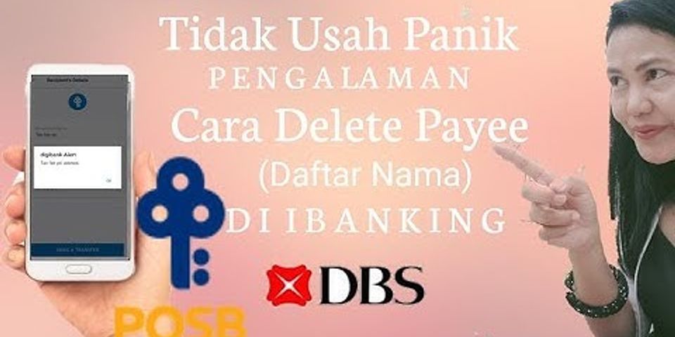 How to delete Overseas Recipient in DBS ibanking