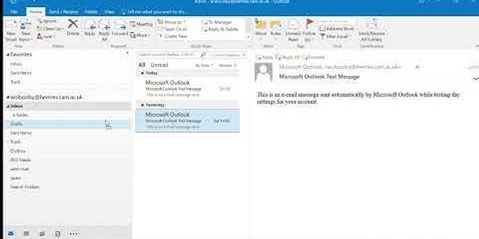 How to undo a subfolder in Outlook