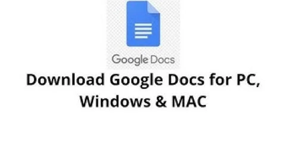 Is Google Docs a desktop app?