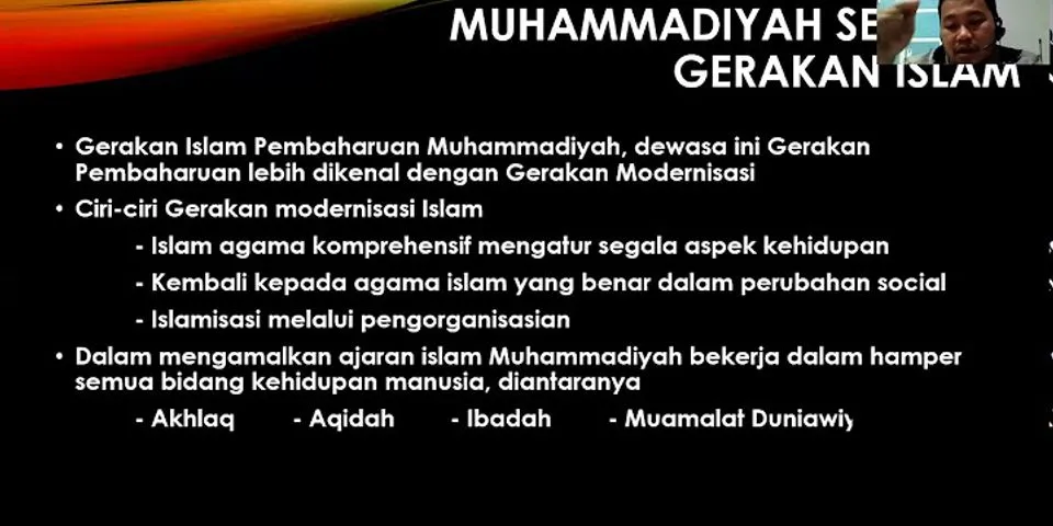Mengapa Muhammadiyah di katakan sebagai gerakan Islam?