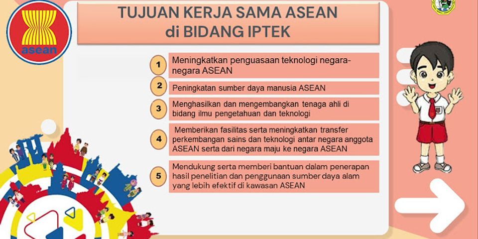 Peran indonesia dalam kerjasama di bidang iptek negara negara anggota ASEAN adalah