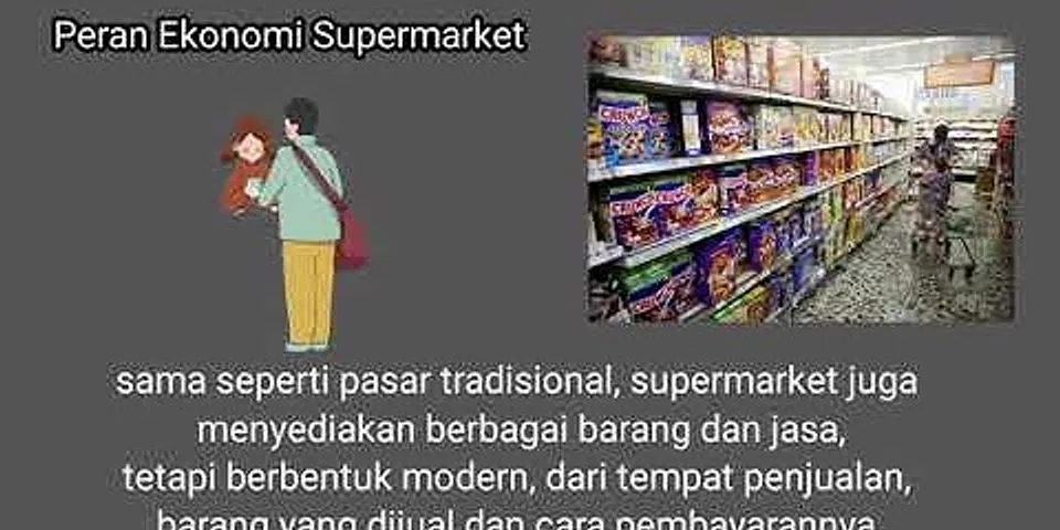 Perbedaan display Supermarket dan pasar