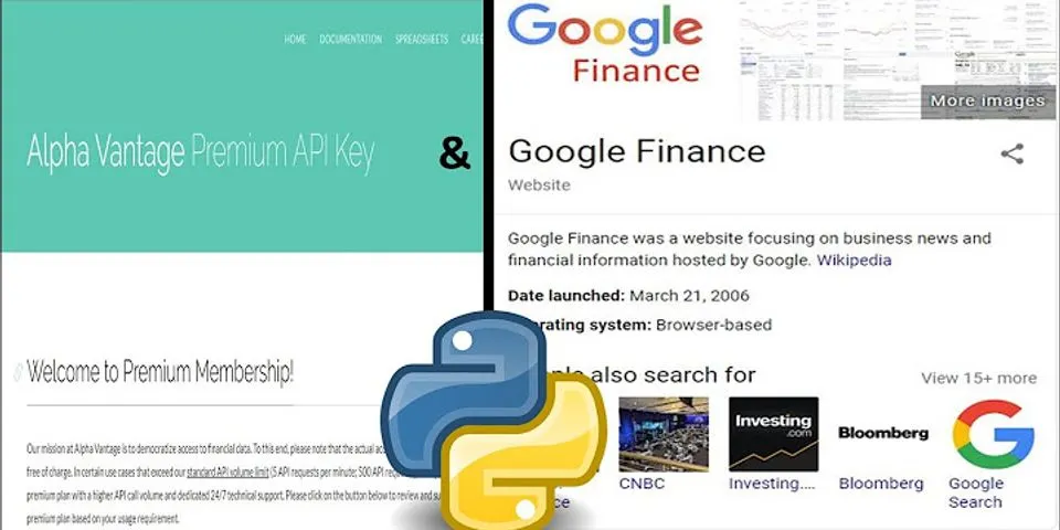 Python googlefinance example