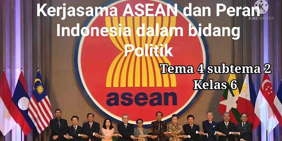 Tulislah salah satu contoh peran Indonesia dalam kerjasama ASEAN di bidang politik dan kemanusiaan
