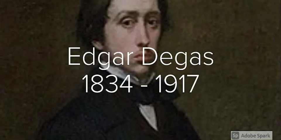 What was Edgar Degas goal?